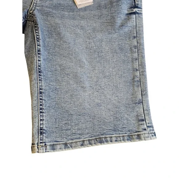 🆕️ NWT - Bench Mens Slim Fit Denim Shorts Blue Acid Wash Stretch Size 32 NWT - Picture 4 of 16